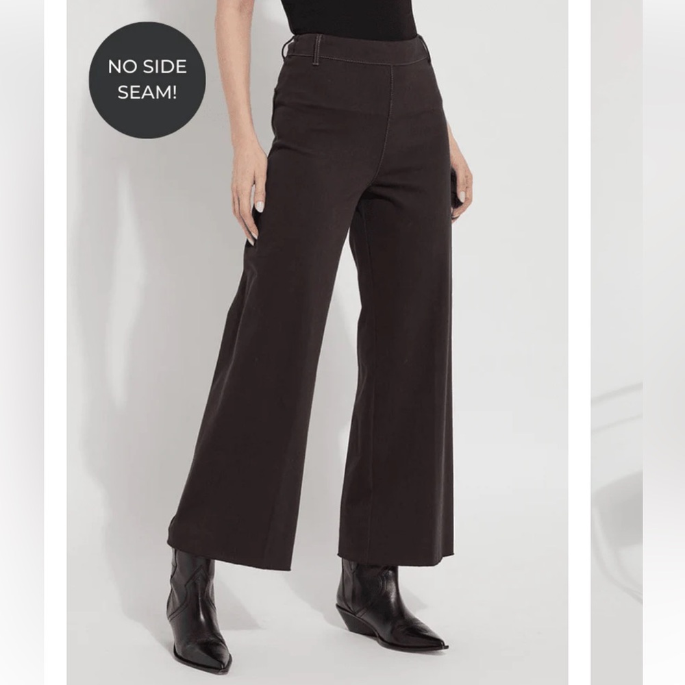 LYSSE - ERIN WIDE LEG DENIM - DOUBLE ESPRESSO (28" INSEAM)